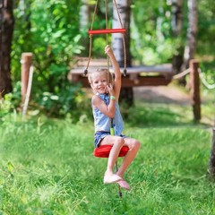 Kids Tree Swing Set Disc Swing Rope Swing with Monkey Bars Accessories Outdoor