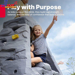 Skyward Summit for Kids Climbing Wall Playset for Toddlers Outdoor Playground