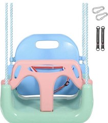 Toddler Swing, 3-in-1 Baby Swing Seat, Anti-Flip Snug & Secure Detachable Kid