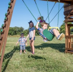 **NEW**Backyard Discovery Woodridge Elite Cedar Swing Set Playset FREE SHIPPING!