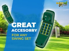 SWING SET STUFF TELEPHONE GREEN fort playground park accessories outdoor 0007