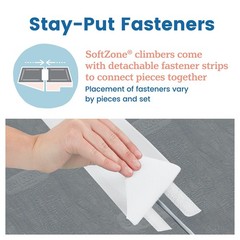 SoftZone Pedestal Play Block Corner Climber, Beginner Playset, Assorted