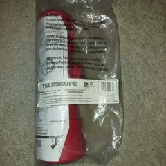 Creative Cedar Designs Plastic Playset Playground Telescope, Red, New, Sealed