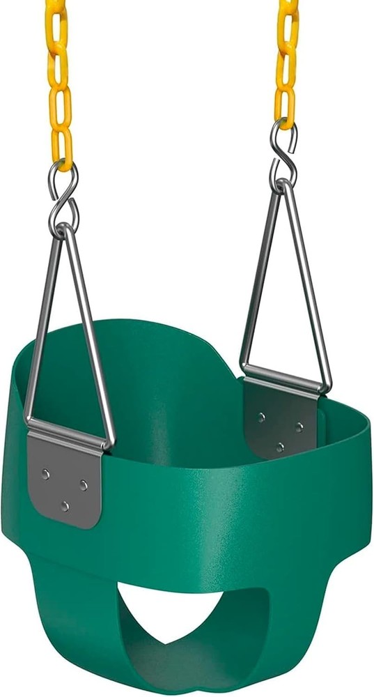Columpio de cubo para niños pequeños con cadena para jugar al aire libre