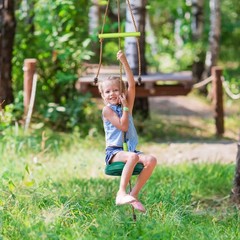 Kids Tree Swing with Monkey Bar Disc Swing Rope Swing Set Accessories Playground