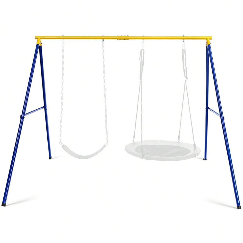 New Heavy Duty Metal Swing Frame Extra Large Stand For Kids Adults Garden Yard