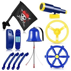 Swing Set Accessories Outdoor Playground Accessories Backyard Blue, Yellow