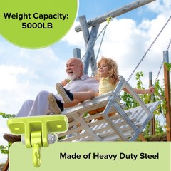 Swing Hangers for Wooden Sets Pack of 2 Heavy Duty Swingset Hardware with Loc…