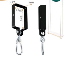 Swing Set Hangers – Heavy Duty Brackets with Locking Snap Hooks Wood Porch DIY