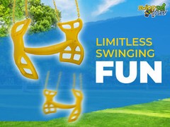 SWING SET STUFF INC. GLIDER WITH COATED CHAIN KIT YELLOW playground fun sun 0304