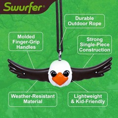 Ninja-Twister Swing Spins Set: Slackline Attachments – 360° Handle Twist-Spin Fl