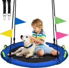 48 inch Tree Swing Larger Saucer Flying Swing Whole Family 900lbs Weight NEW