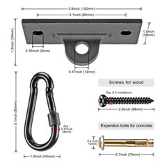 Heavy Bag Hangers Brackets, Punching Bag Hangers, Heavy Bag Ceiling Mount wit…