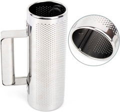 Metal Guiro Stainless Steel Hand Percussion Musical Instruments with Scraper 8″