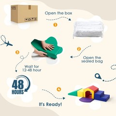 6PCS Soft Climbing Toys for Toddlers – Foam Climb & Crawl Play Set