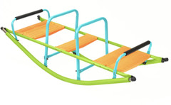 Outdoor Kids Seesaw Plastic Seat Cute Baby Rocker Steel Tube for Kids Age 3+
