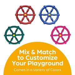 Swing Set Accessories – Pirate Ship Steering Wheel for Kids Outdoor Playhouse…