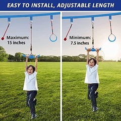 360° Twist-Spin Swing Set Attachments – Ninja Warrior Flips Toy for Kids, Backya
