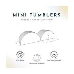 Foamnasium Mini Tumbler Set, Indoor Foam Playset, 2 Piece Soft Toddler and Ac…
