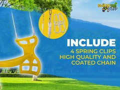 SWING SET STUFF INC GLIDER WITH ROPE KIT YELLOW fun outside backyard deal 0305