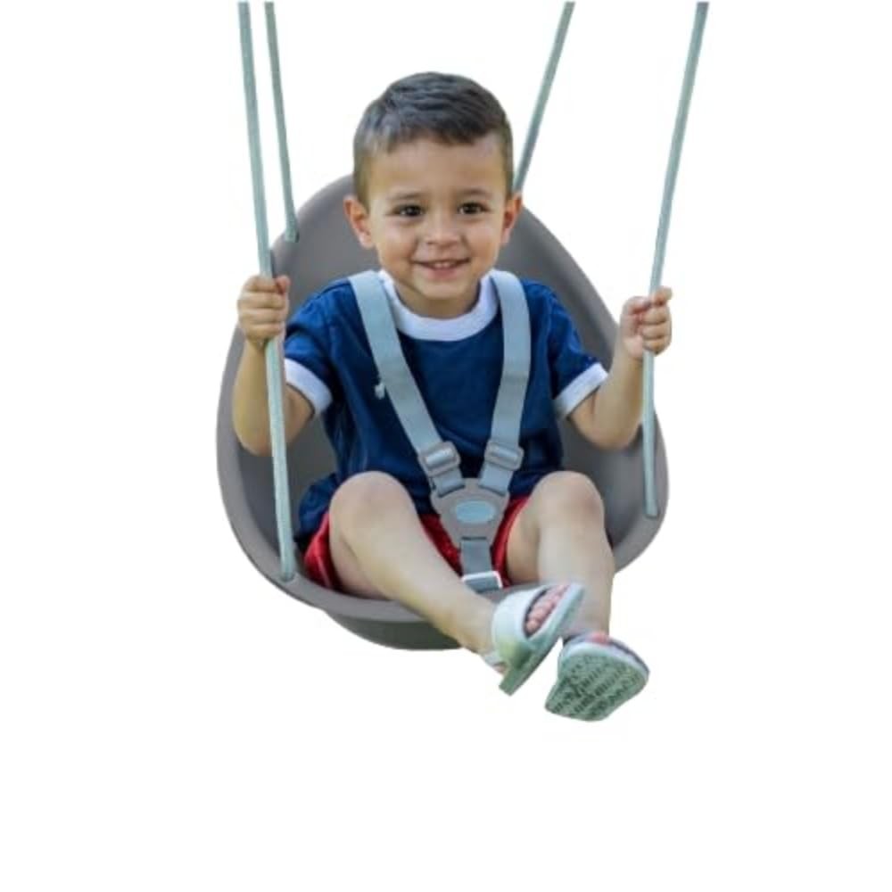 Coconut Toddler Swing – Comfy Baby Swing Outdoor, 3- Point Adjustable Safety …