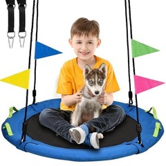 Tree Swing, Saucer Flying Swing for Kids, 900lbs Weight Capacity, with 24 Inch