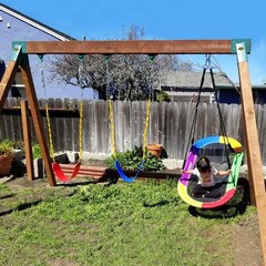 BETOOLL 2400 lb Capacity Heavy Duty Swing Hangers for Wooden Sets Playground …