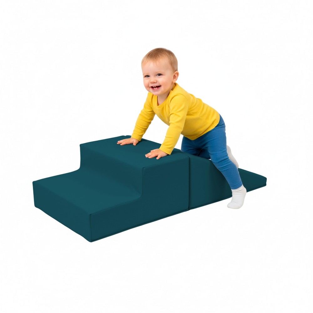 First Steps 2-Piece Playtime Step and Slide Climber Climbing Foam Block Set f…