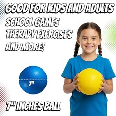 7-inch Dodgeballs For Kids & Adults (6 Pack) – Rubber 7-Inch – Pack of 6