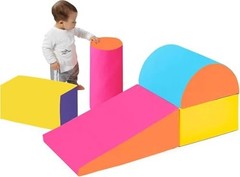 Kids Foam Climbing Blocks 5 Piece Set Soft Play Shapes for Toddlers Baby Indoor