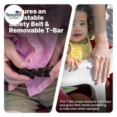 Step2 Rocket Swing for Two, Baby Outdoor Swing, outside Weather-Resistant Rope,