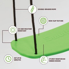 TREE SWING for Kids Kick Stand Up Outdoor Play Set Green Up to 200Lbs SWURFER