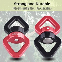 30KN Tree Swing Swivel Spinner Safest Rotational Climbing Rope Devices Hanging