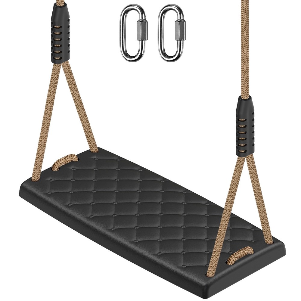 Heavy Duty Swing Seat with Adjustable Rope, 300lbs Capacity Non-Slip Plastic …