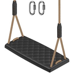 Heavy Duty Swing Seat with Adjustable Rope, 300lbs Capacity Non-Slip Plastic …
