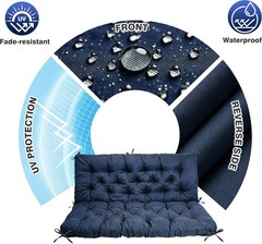 Porch Swing Cushions 60x40x4.7 Inch, 2-3 Seaters Swing Cushions for Outdoor Furn