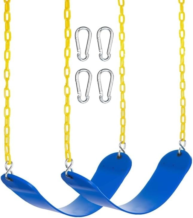 Heavy Duty Kids Swing Seat – Safe Non-Slip Blue Outdoor Playground Equipment