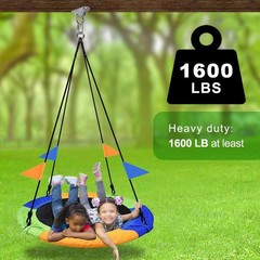 BeneLabel 2 Pack Stainless Steel 180 Swing Hooks, Heavy Duty 1000 LB Capacity…