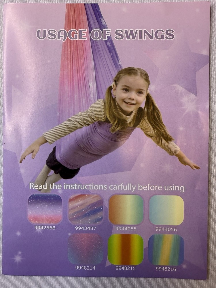 Sensory Swing for Kids 360° Swivel Hanger, Indoor Therapy Swing – Purple/pink