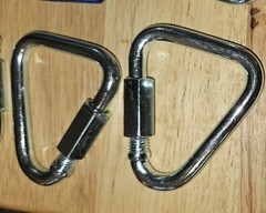 10 Pcs Ninja Warrior Obstacle Square Buckle And 8 Pcs Triangle Connectors New
