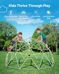 VEVOR Climbing Dome 10FT Geometric Dome Climber 1000LBS Loading Kids Jungle Gym