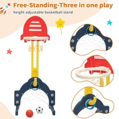 TOBBI 5-in-1 Kids Slide&Swing Playset Toddlers Indoor Outdoor Climber Playground