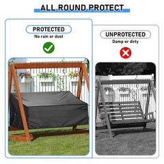Porch Swing Cover,420D Outdoor Hanging Swing Covers,Waterproof Patio Swing-Co…