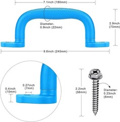 Set of 4 Safety Playground Handles,Swing Set Kids Safety Hand Grips for Plays…