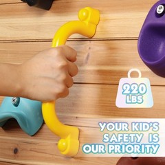 8Pcs Kids Playground Safety Handles -Swing Set & Climbing Frame Hand Grips, M…