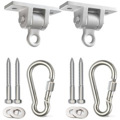 Set of 2 Heavy Duty Swing Hangers with Locking Snap Hooks