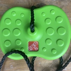 STEP 2 Super Cool Green Disc Swing 6.5 ft Rope Young Children Kids Yard Toy