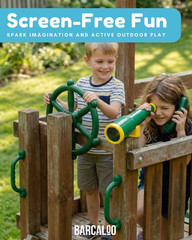 Playground Accessories for Kids Outdoor Playset for Kids 7 Piece Pirate Telescop