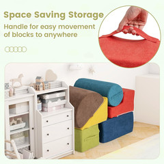 Climbing Toys for Toddlers, 6Pc Kids Climb and Crawl Soft Foam Block Activity St