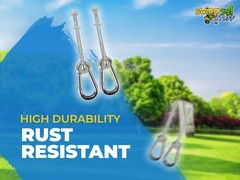 SWING SET STUFF INC 3/8″ X 4″ SWING HANGER WITH SPRING CLIP (PAIR) play toy 0269